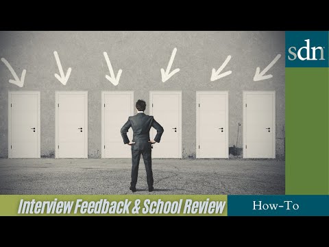 How To Use the Interview Feedback and School Review Resource on SDN #premed #predental