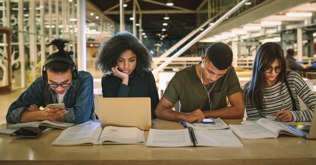 Students Studying in Post-Bac